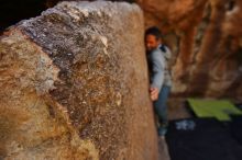 Bouldering in Hueco Tanks on 03/09/2019 with Blue Lizard Climbing and Yoga

Filename: SRM_20190309_1315420.jpg
Aperture: f/5.6
Shutter Speed: 1/320
Body: Canon EOS-1D Mark II
Lens: Canon EF 16-35mm f/2.8 L