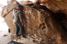 Bouldering in Hueco Tanks on 03/09/2019 with Blue Lizard Climbing and Yoga

Filename: SRM_20190309_1316390.jpg
Aperture: f/5.6
Shutter Speed: 1/125
Body: Canon EOS-1D Mark II
Lens: Canon EF 16-35mm f/2.8 L