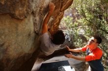 Bouldering in Hueco Tanks on 03/09/2019 with Blue Lizard Climbing and Yoga

Filename: SRM_20190309_1329580.jpg
Aperture: f/5.6
Shutter Speed: 1/250
Body: Canon EOS-1D Mark II
Lens: Canon EF 16-35mm f/2.8 L