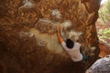 Bouldering in Hueco Tanks on 03/09/2019 with Blue Lizard Climbing and Yoga

Filename: SRM_20190309_1338550.jpg
Aperture: f/5.6
Shutter Speed: 1/200
Body: Canon EOS-1D Mark II
Lens: Canon EF 16-35mm f/2.8 L