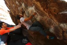 Bouldering in Hueco Tanks on 03/09/2019 with Blue Lizard Climbing and Yoga

Filename: SRM_20190309_1347590.jpg
Aperture: f/5.6
Shutter Speed: 1/160
Body: Canon EOS-1D Mark II
Lens: Canon EF 16-35mm f/2.8 L
