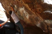 Bouldering in Hueco Tanks on 03/09/2019 with Blue Lizard Climbing and Yoga

Filename: SRM_20190309_1348100.jpg
Aperture: f/5.6
Shutter Speed: 1/160
Body: Canon EOS-1D Mark II
Lens: Canon EF 16-35mm f/2.8 L