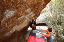 Bouldering in Hueco Tanks on 03/09/2019 with Blue Lizard Climbing and Yoga

Filename: SRM_20190309_1411510.jpg
Aperture: f/5.6
Shutter Speed: 1/250
Body: Canon EOS-1D Mark II
Lens: Canon EF 16-35mm f/2.8 L