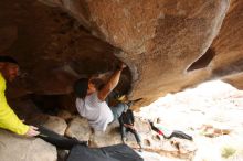 Bouldering in Hueco Tanks on 03/09/2019 with Blue Lizard Climbing and Yoga

Filename: SRM_20190309_1521390.jpg
Aperture: f/5.6
Shutter Speed: 1/250
Body: Canon EOS-1D Mark II
Lens: Canon EF 16-35mm f/2.8 L
