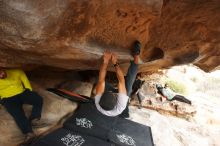 Bouldering in Hueco Tanks on 03/09/2019 with Blue Lizard Climbing and Yoga

Filename: SRM_20190309_1521560.jpg
Aperture: f/7.1
Shutter Speed: 1/250
Body: Canon EOS-1D Mark II
Lens: Canon EF 16-35mm f/2.8 L