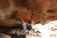 Bouldering in Hueco Tanks on 03/09/2019 with Blue Lizard Climbing and Yoga

Filename: SRM_20190309_1522060.jpg
Aperture: f/7.1
Shutter Speed: 1/250
Body: Canon EOS-1D Mark II
Lens: Canon EF 16-35mm f/2.8 L