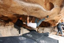 Bouldering in Hueco Tanks on 03/09/2019 with Blue Lizard Climbing and Yoga

Filename: SRM_20190309_1527140.jpg
Aperture: f/5.6
Shutter Speed: 1/250
Body: Canon EOS-1D Mark II
Lens: Canon EF 16-35mm f/2.8 L