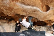 Bouldering in Hueco Tanks on 03/09/2019 with Blue Lizard Climbing and Yoga

Filename: SRM_20190309_1527190.jpg
Aperture: f/5.6
Shutter Speed: 1/250
Body: Canon EOS-1D Mark II
Lens: Canon EF 16-35mm f/2.8 L