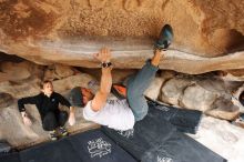 Bouldering in Hueco Tanks on 03/09/2019 with Blue Lizard Climbing and Yoga

Filename: SRM_20190309_1527260.jpg
Aperture: f/5.6
Shutter Speed: 1/250
Body: Canon EOS-1D Mark II
Lens: Canon EF 16-35mm f/2.8 L