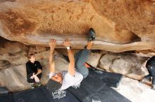 Bouldering in Hueco Tanks on 03/09/2019 with Blue Lizard Climbing and Yoga

Filename: SRM_20190309_1527290.jpg
Aperture: f/5.6
Shutter Speed: 1/250
Body: Canon EOS-1D Mark II
Lens: Canon EF 16-35mm f/2.8 L