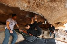 Bouldering in Hueco Tanks on 03/09/2019 with Blue Lizard Climbing and Yoga

Filename: SRM_20190309_1530470.jpg
Aperture: f/5.6
Shutter Speed: 1/250
Body: Canon EOS-1D Mark II
Lens: Canon EF 16-35mm f/2.8 L