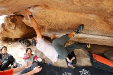 Bouldering in Hueco Tanks on 03/09/2019 with Blue Lizard Climbing and Yoga

Filename: SRM_20190309_1537500.jpg
Aperture: f/5.6
Shutter Speed: 1/250
Body: Canon EOS-1D Mark II
Lens: Canon EF 16-35mm f/2.8 L