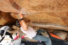 Bouldering in Hueco Tanks on 03/09/2019 with Blue Lizard Climbing and Yoga

Filename: SRM_20190309_1537570.jpg
Aperture: f/5.6
Shutter Speed: 1/250
Body: Canon EOS-1D Mark II
Lens: Canon EF 16-35mm f/2.8 L