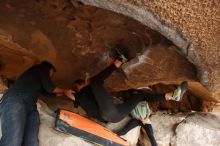 Bouldering in Hueco Tanks on 03/09/2019 with Blue Lizard Climbing and Yoga

Filename: SRM_20190309_1539530.jpg
Aperture: f/5.6
Shutter Speed: 1/250
Body: Canon EOS-1D Mark II
Lens: Canon EF 16-35mm f/2.8 L