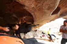 Bouldering in Hueco Tanks on 03/09/2019 with Blue Lizard Climbing and Yoga

Filename: SRM_20190309_1549050.jpg
Aperture: f/5.6
Shutter Speed: 1/250
Body: Canon EOS-1D Mark II
Lens: Canon EF 16-35mm f/2.8 L