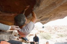 Bouldering in Hueco Tanks on 03/09/2019 with Blue Lizard Climbing and Yoga

Filename: SRM_20190309_1556190.jpg
Aperture: f/5.6
Shutter Speed: 1/200
Body: Canon EOS-1D Mark II
Lens: Canon EF 16-35mm f/2.8 L