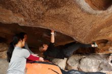 Bouldering in Hueco Tanks on 03/09/2019 with Blue Lizard Climbing and Yoga

Filename: SRM_20190309_1605390.jpg
Aperture: f/5.6
Shutter Speed: 1/160
Body: Canon EOS-1D Mark II
Lens: Canon EF 16-35mm f/2.8 L