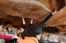 Bouldering in Hueco Tanks on 03/09/2019 with Blue Lizard Climbing and Yoga

Filename: SRM_20190309_1605520.jpg
Aperture: f/5.6
Shutter Speed: 1/160
Body: Canon EOS-1D Mark II
Lens: Canon EF 16-35mm f/2.8 L