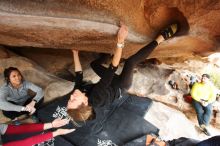 Bouldering in Hueco Tanks on 03/09/2019 with Blue Lizard Climbing and Yoga

Filename: SRM_20190309_1606510.jpg
Aperture: f/5.6
Shutter Speed: 1/160
Body: Canon EOS-1D Mark II
Lens: Canon EF 16-35mm f/2.8 L