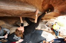 Bouldering in Hueco Tanks on 03/09/2019 with Blue Lizard Climbing and Yoga

Filename: SRM_20190309_1606520.jpg
Aperture: f/5.6
Shutter Speed: 1/160
Body: Canon EOS-1D Mark II
Lens: Canon EF 16-35mm f/2.8 L