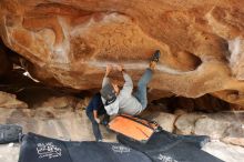 Bouldering in Hueco Tanks on 03/09/2019 with Blue Lizard Climbing and Yoga

Filename: SRM_20190309_1614370.jpg
Aperture: f/5.6
Shutter Speed: 1/160
Body: Canon EOS-1D Mark II
Lens: Canon EF 16-35mm f/2.8 L