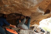 Bouldering in Hueco Tanks on 03/09/2019 with Blue Lizard Climbing and Yoga

Filename: SRM_20190309_1620550.jpg
Aperture: f/4.0
Shutter Speed: 1/320
Body: Canon EOS-1D Mark II
Lens: Canon EF 50mm f/1.8 II