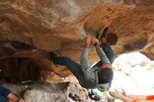 Bouldering in Hueco Tanks on 03/09/2019 with Blue Lizard Climbing and Yoga

Filename: SRM_20190309_1621080.jpg
Aperture: f/4.0
Shutter Speed: 1/320
Body: Canon EOS-1D Mark II
Lens: Canon EF 50mm f/1.8 II