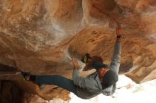 Bouldering in Hueco Tanks on 03/09/2019 with Blue Lizard Climbing and Yoga

Filename: SRM_20190309_1621120.jpg
Aperture: f/4.0
Shutter Speed: 1/320
Body: Canon EOS-1D Mark II
Lens: Canon EF 50mm f/1.8 II
