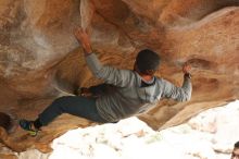 Bouldering in Hueco Tanks on 03/09/2019 with Blue Lizard Climbing and Yoga

Filename: SRM_20190309_1621190.jpg
Aperture: f/4.0
Shutter Speed: 1/320
Body: Canon EOS-1D Mark II
Lens: Canon EF 50mm f/1.8 II