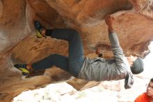 Bouldering in Hueco Tanks on 03/09/2019 with Blue Lizard Climbing and Yoga

Filename: SRM_20190309_1621270.jpg
Aperture: f/4.0
Shutter Speed: 1/320
Body: Canon EOS-1D Mark II
Lens: Canon EF 50mm f/1.8 II