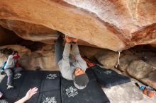 Bouldering in Hueco Tanks on 03/09/2019 with Blue Lizard Climbing and Yoga

Filename: SRM_20190309_1653580.jpg
Aperture: f/5.6
Shutter Speed: 1/200
Body: Canon EOS-1D Mark II
Lens: Canon EF 16-35mm f/2.8 L