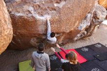 Bouldering in Hueco Tanks on 03/09/2019 with Blue Lizard Climbing and Yoga

Filename: SRM_20190309_1056190.jpg
Aperture: f/5.6
Shutter Speed: 1/320
Body: Canon EOS-1D Mark II
Lens: Canon EF 16-35mm f/2.8 L