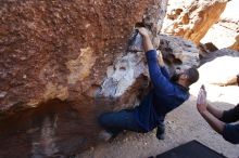 Bouldering in Hueco Tanks on 03/09/2019 with Blue Lizard Climbing and Yoga

Filename: SRM_20190309_1112140.jpg
Aperture: f/4.0
Shutter Speed: 1/800
Body: Canon EOS-1D Mark II
Lens: Canon EF 16-35mm f/2.8 L