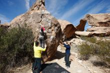 Bouldering in Hueco Tanks on 03/09/2019 with Blue Lizard Climbing and Yoga

Filename: SRM_20190309_1130510.jpg
Aperture: f/4.0
Shutter Speed: 1/5000
Body: Canon EOS-1D Mark II
Lens: Canon EF 16-35mm f/2.8 L