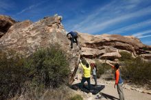 Bouldering in Hueco Tanks on 03/09/2019 with Blue Lizard Climbing and Yoga

Filename: SRM_20190309_1137590.jpg
Aperture: f/5.6
Shutter Speed: 1/6400
Body: Canon EOS-1D Mark II
Lens: Canon EF 16-35mm f/2.8 L