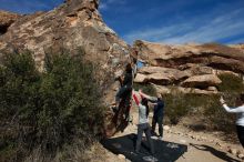 Bouldering in Hueco Tanks on 03/09/2019 with Blue Lizard Climbing and Yoga

Filename: SRM_20190309_1141170.jpg
Aperture: f/5.6
Shutter Speed: 1/1000
Body: Canon EOS-1D Mark II
Lens: Canon EF 16-35mm f/2.8 L