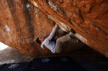 Bouldering in Hueco Tanks on 03/09/2019 with Blue Lizard Climbing and Yoga

Filename: SRM_20190309_1146010.jpg
Aperture: f/5.6
Shutter Speed: 1/60
Body: Canon EOS-1D Mark II
Lens: Canon EF 16-35mm f/2.8 L