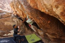 Bouldering in Hueco Tanks on 03/09/2019 with Blue Lizard Climbing and Yoga

Filename: SRM_20190309_1209240.jpg
Aperture: f/5.6
Shutter Speed: 1/320
Body: Canon EOS-1D Mark II
Lens: Canon EF 16-35mm f/2.8 L