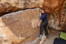 Bouldering in Hueco Tanks on 03/09/2019 with Blue Lizard Climbing and Yoga

Filename: SRM_20190309_1218110.jpg
Aperture: f/5.6
Shutter Speed: 1/160
Body: Canon EOS-1D Mark II
Lens: Canon EF 16-35mm f/2.8 L