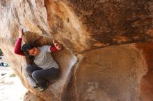 Bouldering in Hueco Tanks on 03/09/2019 with Blue Lizard Climbing and Yoga

Filename: SRM_20190309_1219410.jpg
Aperture: f/5.6
Shutter Speed: 1/320
Body: Canon EOS-1D Mark II
Lens: Canon EF 16-35mm f/2.8 L