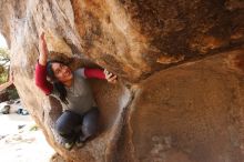 Bouldering in Hueco Tanks on 03/09/2019 with Blue Lizard Climbing and Yoga

Filename: SRM_20190309_1220220.jpg
Aperture: f/5.6
Shutter Speed: 1/320
Body: Canon EOS-1D Mark II
Lens: Canon EF 16-35mm f/2.8 L