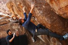 Bouldering in Hueco Tanks on 03/09/2019 with Blue Lizard Climbing and Yoga

Filename: SRM_20190309_1223180.jpg
Aperture: f/5.6
Shutter Speed: 1/320
Body: Canon EOS-1D Mark II
Lens: Canon EF 16-35mm f/2.8 L