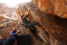 Bouldering in Hueco Tanks on 03/09/2019 with Blue Lizard Climbing and Yoga

Filename: SRM_20190309_1224310.jpg
Aperture: f/5.6
Shutter Speed: 1/320
Body: Canon EOS-1D Mark II
Lens: Canon EF 16-35mm f/2.8 L