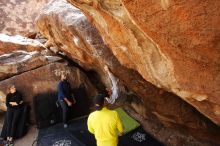 Bouldering in Hueco Tanks on 03/09/2019 with Blue Lizard Climbing and Yoga

Filename: SRM_20190309_1227300.jpg
Aperture: f/5.6
Shutter Speed: 1/320
Body: Canon EOS-1D Mark II
Lens: Canon EF 16-35mm f/2.8 L