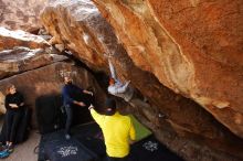 Bouldering in Hueco Tanks on 03/09/2019 with Blue Lizard Climbing and Yoga

Filename: SRM_20190309_1227390.jpg
Aperture: f/5.6
Shutter Speed: 1/400
Body: Canon EOS-1D Mark II
Lens: Canon EF 16-35mm f/2.8 L