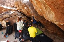 Bouldering in Hueco Tanks on 03/09/2019 with Blue Lizard Climbing and Yoga

Filename: SRM_20190309_1229160.jpg
Aperture: f/5.6
Shutter Speed: 1/250
Body: Canon EOS-1D Mark II
Lens: Canon EF 16-35mm f/2.8 L