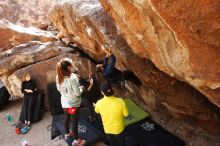 Bouldering in Hueco Tanks on 03/09/2019 with Blue Lizard Climbing and Yoga

Filename: SRM_20190309_1229200.jpg
Aperture: f/5.6
Shutter Speed: 1/250
Body: Canon EOS-1D Mark II
Lens: Canon EF 16-35mm f/2.8 L