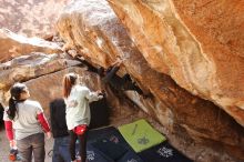 Bouldering in Hueco Tanks on 03/09/2019 with Blue Lizard Climbing and Yoga

Filename: SRM_20190309_1232130.jpg
Aperture: f/5.6
Shutter Speed: 1/200
Body: Canon EOS-1D Mark II
Lens: Canon EF 16-35mm f/2.8 L