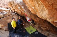 Bouldering in Hueco Tanks on 03/09/2019 with Blue Lizard Climbing and Yoga

Filename: SRM_20190309_1233300.jpg
Aperture: f/5.6
Shutter Speed: 1/160
Body: Canon EOS-1D Mark II
Lens: Canon EF 16-35mm f/2.8 L