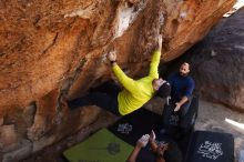 Bouldering in Hueco Tanks on 03/09/2019 with Blue Lizard Climbing and Yoga

Filename: SRM_20190309_1247350.jpg
Aperture: f/5.6
Shutter Speed: 1/250
Body: Canon EOS-1D Mark II
Lens: Canon EF 16-35mm f/2.8 L